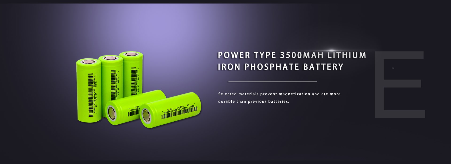 3500mAH Lithium iron phosphate battery