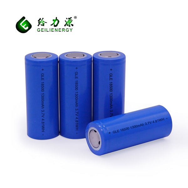 GLE 18500 1300MAH rechargeable battery
